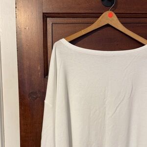 All Saints oversized White Long Sleeve Top